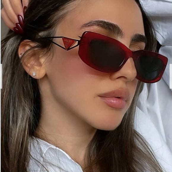 PRADA New Symbol logo Red Sunglasses - Picture 8 of 8